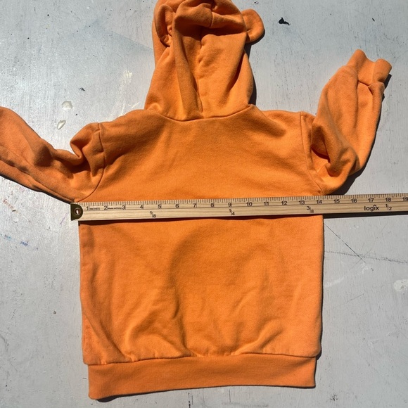 Kid's Winnie the Poo Hoodie Orange Face Cartoon 5/6 Disney Tigger STAINED Ears - Picture 13 of 16